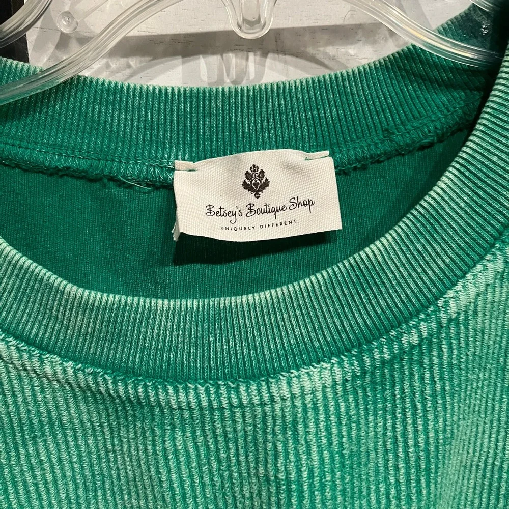 Sweatshirt women’s green sweater - Picture 4 of 5